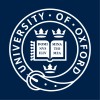 University of Oxford circular logo with an open book and three crowns.
